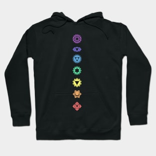 Chakra Qi Reiki Crystals Graphic Hoodie